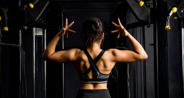 strong muscular woman